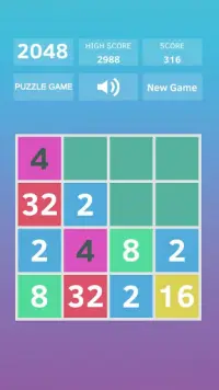 2048 - Puzzle Game Screen Shot 1