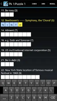 Crossword Lite Screen Shot 3