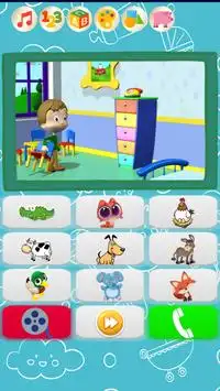 赤ちゃんの電話 - 子供のための教育用おもちゃの電話：幼稚園の語彙を学び、音楽を演奏する（木琴） Screen Shot 6