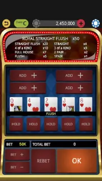 Thế giới Video Poker vua Screen Shot 1
