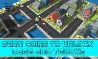 🏁 Blocky Racer-Cars Road Maze Screen Shot 0