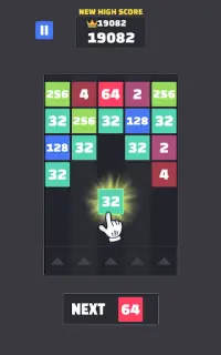 2048 Merge Numbers - Shoot Up Block Puzzle Screen Shot 9
