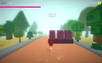 Endless Running Man on Blocky Road Pixel City Screen Shot 3