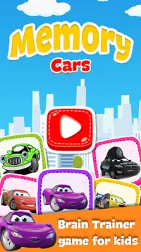 Cars Memory Game - Learn & Games for Kids Screen Shot 0