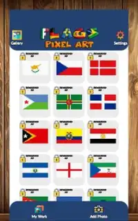 Flags of the World Pixel Art - Color by Number Screen Shot 5