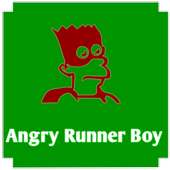Angry runner boy