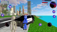 policial stickman super-herói Screen Shot 0