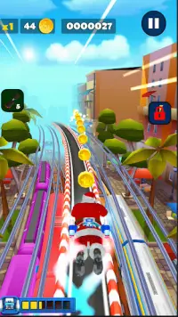 Subway Santa Claus Runner Xmas Screen Shot 1