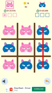 Kitty Tic-Tac-Toe Screen Shot 1