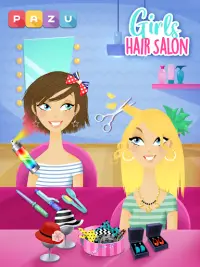 Girls Hair Salon - Hairstyle makeover kids games Screen Shot 5