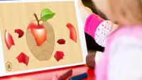 Kids Fruit Puzzles - Wooden Jigsaw Screen Shot 0