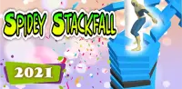 Stackfall Super Spider Tower Twist Drop Crash Game Screen Shot 6