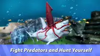 Ocean Squid Simulator - dive into animal survival! Screen Shot 5