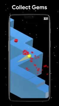 Zig Zag Space Ball - Endless Game Screen Shot 2