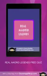 REAL MADRID LEGENDS FREE QUIZ Screen Shot 7