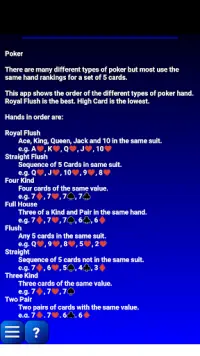 Poker Hands Screen Shot 10