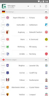 Fußball Spielplan - Liveticker Screen Shot 0