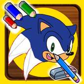 Desenhar e colorir Sonic