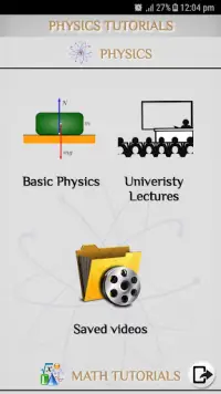 Physics - Tutorials - Lectures Screen Shot 0