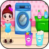 laundry washing games girl