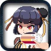 Anime Kawai Color by Number - Pixel Art