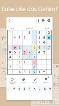 Sudoku - rätsel Gehirn-Puzzle Screen Shot 6