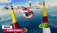 juego carreras helicópteros voladores: heli racer Screen Shot 8
