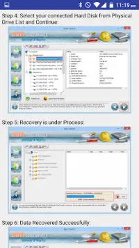 Hard Disk Data Recovery Help Screen Shot 3