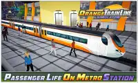 simulador de línea tren naranja - metro tren línea Screen Shot 3