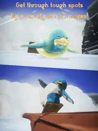 Penguin X-Run: Snowboarding Screen Shot 12