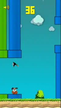 Flappy Retro Duck Screen Shot 3
