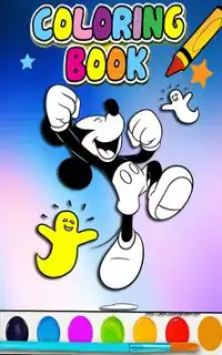 How To Color Mickey Mouse -Free Coloring For Kids- Screen Shot 0