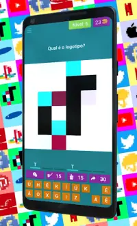 Logo Pixel Art Quiz Screen Shot 1