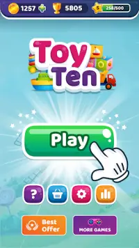 ToyTen: Toy Blok Puzzle - Ledakan Matching Mainan Screen Shot 0