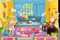 Cleaning House Princess Games - Home Cleanup Screen Shot 1