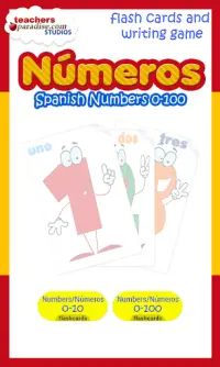 123 Numeros 0-100 - Learning Spanish Numbers Screen Shot 0