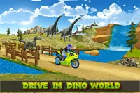 बाइक रेसिंग सिम: डिनो दुनिया Screen Shot 11