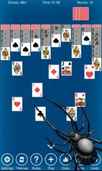 Spider Solitaire Card Screen Shot 2