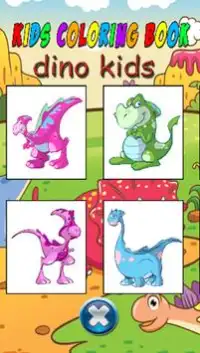 dino kids coloring book Screen Shot 1