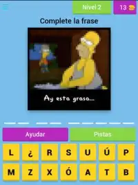 Los Simpsons: Adivina la frase (Homero) Screen Shot 10