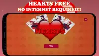 Hearts Card Game - Free Offline | no wifi required Screen Shot 0