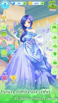 Princesa jardim vestir-se jogo Screen Shot 6