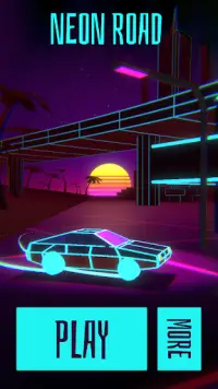 Neon Road Screen Shot 2