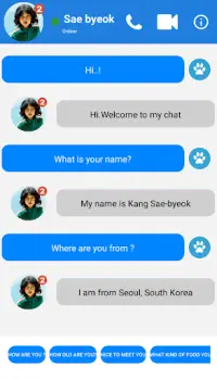 Chat With Sae Byeok & Video Call Simulation Screen Shot 3