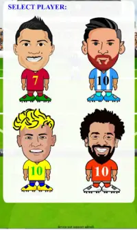 Ronaldo Messi Neymar Salah Football star free kick Screen Shot 0