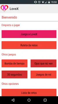 LoveX.1 - Juego para parejas Screen Shot 0