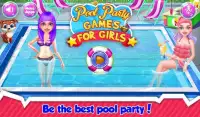 Fiesta de piscina Juego chicas Screen Shot 0
