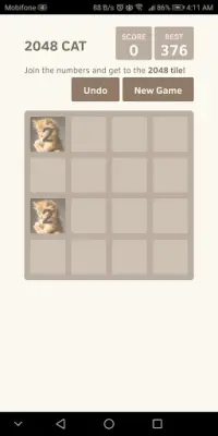 2048 Cat Screen Shot 1