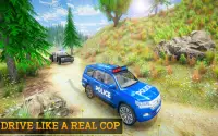 Offroad पुलिस जीप ड्राइविंग और रेसिंग सिम्युलेटर Screen Shot 4