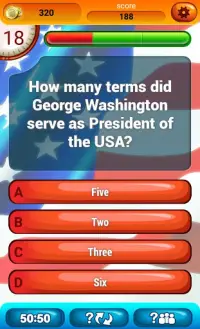 American History Trivia Game Screen Shot 1